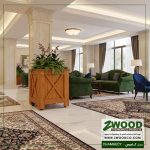 گلدان چوبی بزرگ-کامیس