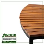 نیمکت چوبی فلزی شهری مولن