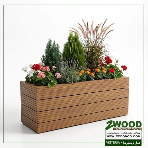 فلاور باکس چوب پلاست