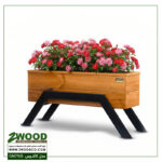 گلدان هدیه لوکس چوبی_کاکتوس